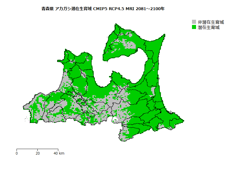 RCP4.5 地図