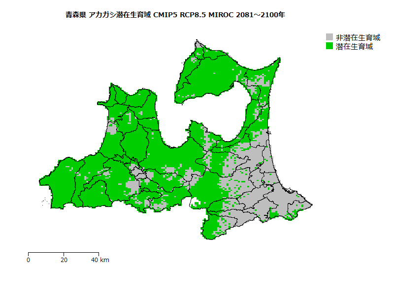 RCP8.5 地図
