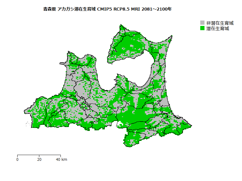 RCP8.5 地図