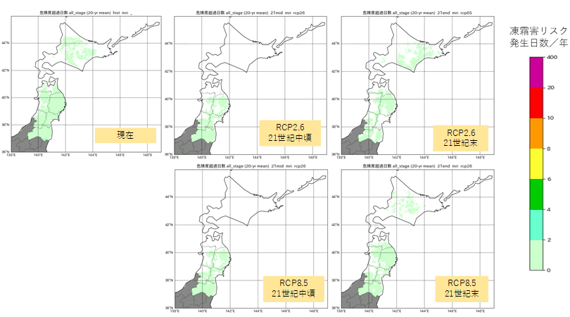 日焼けリスク評価結果（MRI-CGCM3）