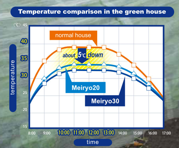 Thermal insulation performance test -“greenhouse temperature comparison”