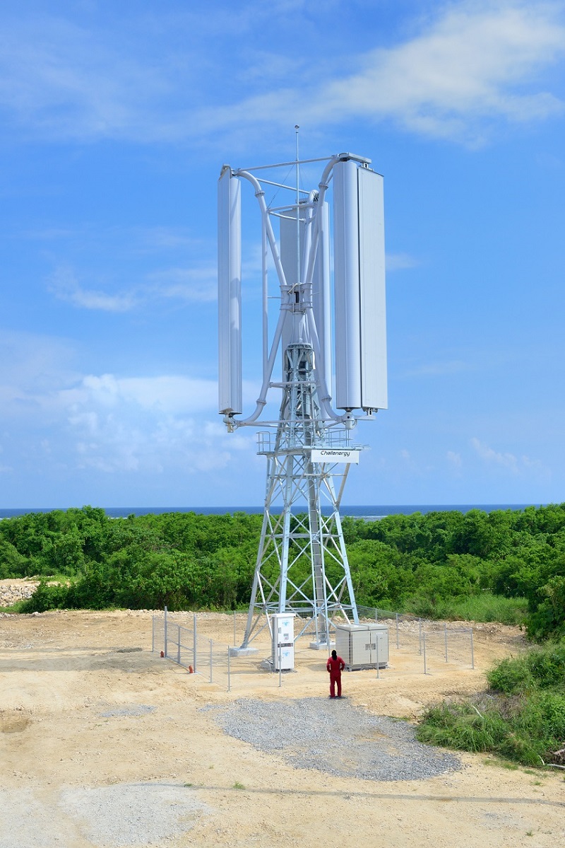 10kW垂直軸型マグナス式風力発電実証機