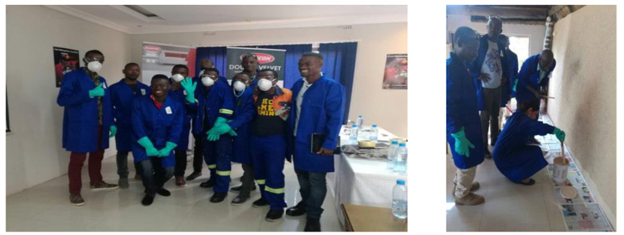 職人のトレーニングの様子 