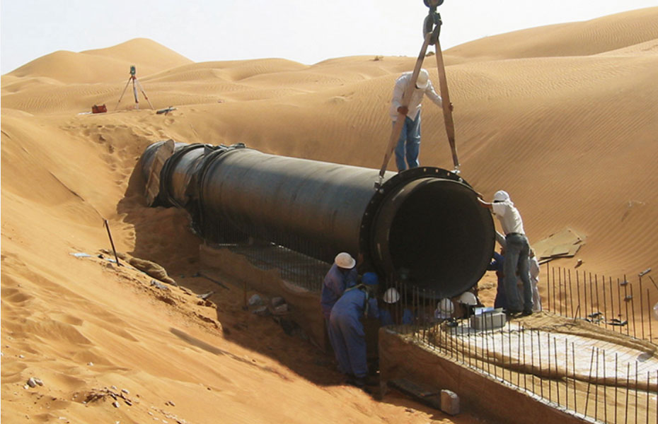 アラブ首長国連邦に整備されたダクタイル鉄管