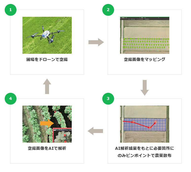ピンポイント農薬散布