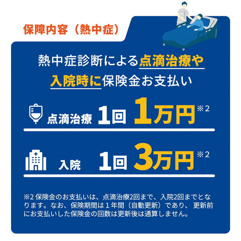 熱中症の保障内容
