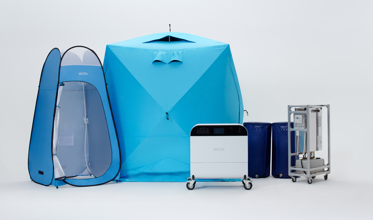 「WOTA BOX」 + 屋外シャワーキット