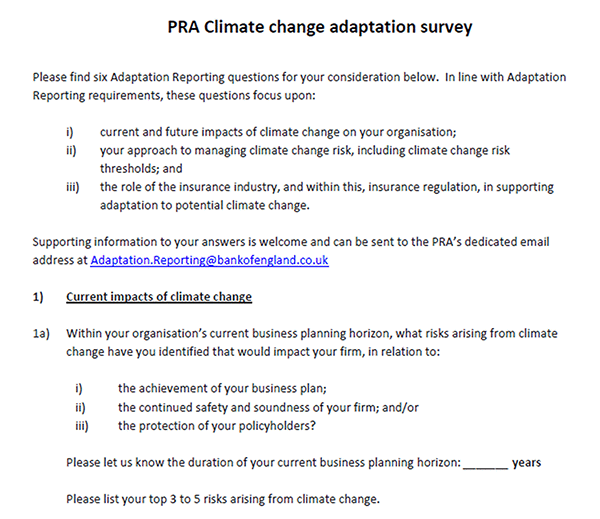 アンケート調査票（一部抜粋）