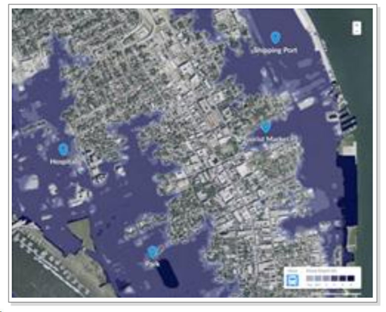 Jupiter Intelligence 社・衛星分析画像