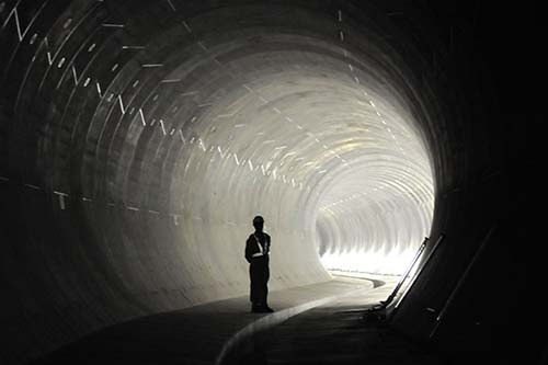 雨水貯留管内の状況(大阪国際空港)
