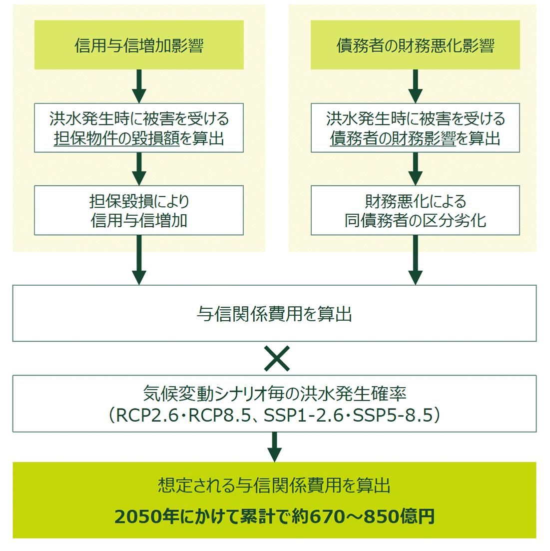 分析プロセス概要(急性物理的リスク)